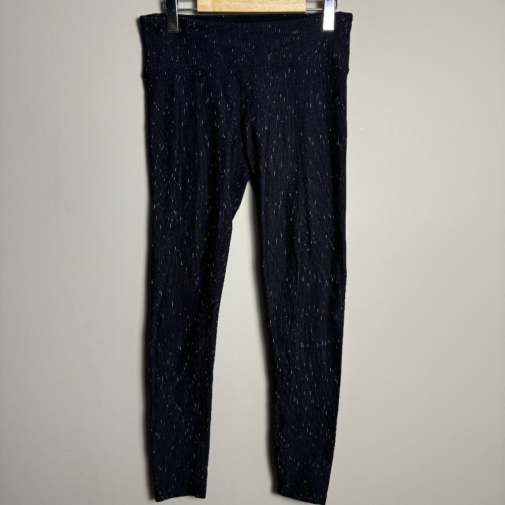 Tuff Athletics Women's Specked‎ Yoga Leggings Athletic Pants Black Size Medium